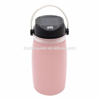 Waterproof Solar LED Camping Lantern With Foldable Silicone Bottle