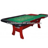 96' casino deluxe roulette poker table with with wood legs